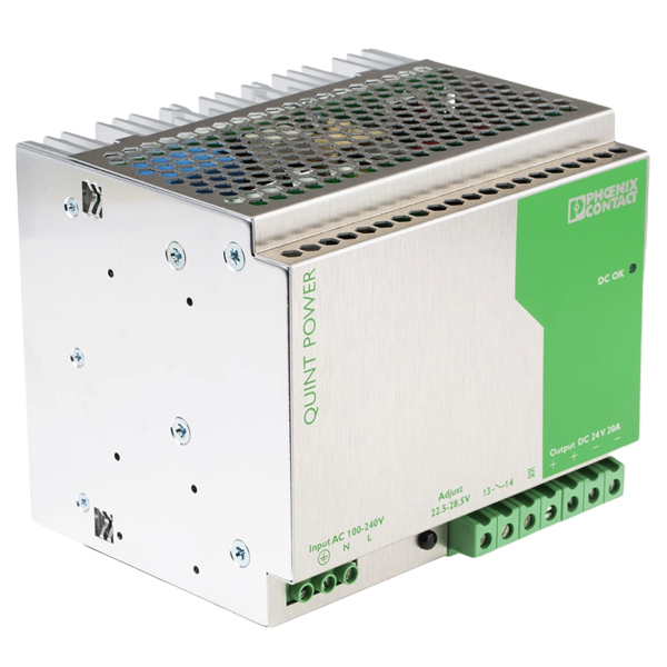 2938620 New QUINT-PS-100-240AC/24DC/20 New Phoenix Contact Power Supply Unit
